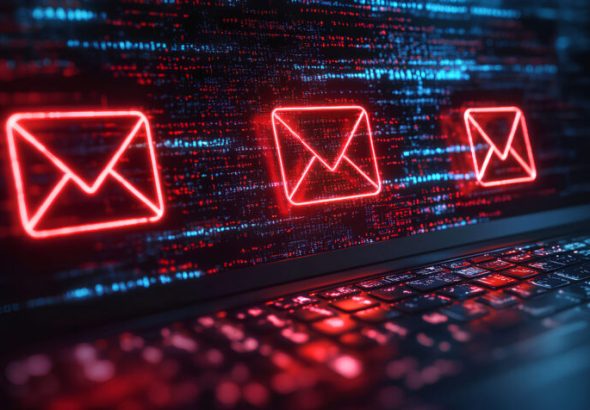 Scam fraud security warning crime internet technology phishing online alert digital risk protection threat background with danger message spam cyber concept hacking attack email sms caution symbol